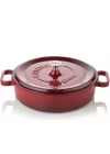 Silver Döküm Yayvan Tencere 24 cm Bordo