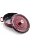 Silver Döküm Yayvan Tencere 24 cm Bordo
