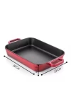 Silver Döküm Tepsi Çok Amaçlı 22x30 cm Bordo