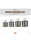 BAKIR BAHARAT TAKIMI DESEN KAKMALI MODEL GÜMÜŞ RENK (4LÜ)