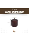 BAKIR BAHARATLIK ÇEKİÇ DÖVME OKSİTLİ RENK (TEKLİ)