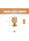 Bakır Kadeh Tombul Model Bakır Renk 2li