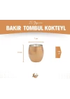 BAKIR KOKTEYL BARDAK TOMBUL MODEL BAKIR RENK