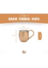 BAKIR KUPA BARDAK TOMBUL MODEL (2li) BAKIR RENK