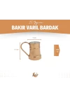 BAKIR VARİL BARDAK (2li) PARLAK BAKIR RENK