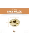 Pirinç Puro Küllük Lüks Eritmeli Model No:1 Gold Renk