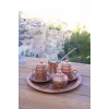 BAKIR KAHVE SETİ OYMA NAKIŞ İŞLEME BAKIR RENK