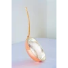 BAKIR TAVA UZUN KULPLU MODERN PARLAK BAKIR RENK 14CM