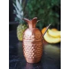 BAKIR KOKTEYL BARDAĞI ANANAS MODEL 2Lİ MAT BAKIR RENK