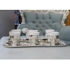 GÜMÜŞ KAPLAMA FİNCAN SETİ SADE KULPLU MODEL