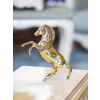 PİRİNÇ DÖKÜM ŞAHLANAN AT FİGÜRÜ GOLD RENK