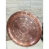 BAKIR TEPSİ BASKI İŞLEMELİ MODEL MAT BAKIR RENK TEPSİ 44 CM
