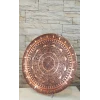 BAKIR TEPSİ BASKI İŞLEMELİ MODEL MAT BAKIR RENK TEPSİ 44 CM
