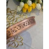 BAKIR FIRIN TEPSİSİ OYMA NAKIŞLI MODEL BAKIR RENK 35 CM