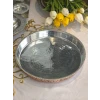 BAKIR FIRIN TEPSİSİ OYMA NAKIŞLI MODEL BAKIR RENK 35 CM