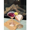 Bakır Kadeh Martini Düz Model Mat Bakır Renk 2li