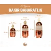 BAKIR BAHARAT TAKIMI CAM KAVANOZLU BAKIR RENK (3LÜ)