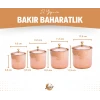 BAKIR BAHARAT TAKIMI ÇEKİÇ DÖVMELİ BAKIR RENK (4LÜ)