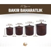 BAKIR BAHARAT TAKIMI ÇEKİÇ DÖVMELİ OKSİTLİ RENK (4LÜ)