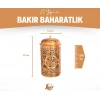 BAKIR BAHARATLIK OYMA NAKIŞ İŞLEME UZUN MODEL MAT BAKIR RENK TEK ADET