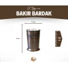 Bakır Bardak Julep Kokteyl Model Oksit Renk 2li