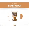 BAKIR BARDAK KADEH ÇEKİÇ DÖVMELİ BAKIR RENK