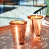 Bakır Bardak Kısa Şerbet Model Bakır Renk 2li (Kalaysız)
