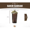 Bakır Bardak Uzun Model Oksit Renk