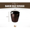 BAKIR BUZ KOVASI KESİK KULPLU MODEL OKSİTLİ RENK
