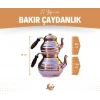 BAKIR ÇAYDANLIK DİLİMLİ MODEL BAKIR RENK