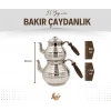 BAKIR ÇAYDANLIK DİLİMLİ MODEL GÜMÜŞ RENK