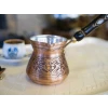 BAKIR CEZVE SEDEF KULPLU İŞLEMELİ TOMBAK MODEL MAT BAKIR RENK 7 KİŞİLİK