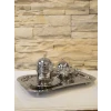 BAKIR FİNCAN SETİ GÜMÜŞ RENK