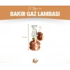 BAKIR GAZ LAMBASI KÜÇÜK BOY BAKIR RENK