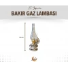BAKIR GAZ LAMBASI, NİKEL KAPLAMA, GÜMÜŞ RENK