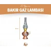 BAKIR GAZ LAMBASI OYMA NAKIŞ İŞLEME MAT BAKIR RENK