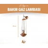 BAKIR GAZ LAMBASI ZİNCİRLİ MODEL BAKIR RENK