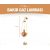 BAKIR GAZ LAMBASI ZİNCİRLİ MODEL BÜYÜK BOY