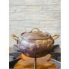 BAKIR GÜVEÇ TENCERESİ MODERN 19 CM OKSİT RENK