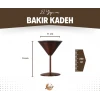Bakır Kadeh Martini Düz Model Oksit Renk 2li