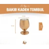 Bakır Kadeh Tombul Model Bakır Renk 2li
