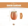BAKIR KOKTEYL BARDAK TOMBUL MODEL (2Lİ) MAT BAKIR RENK