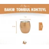 BAKIR KOKTEYL BARDAK TOMBUL MODEL BAKIR RENK