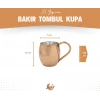 BAKIR KUPA BARDAK TOMBUL MODEL BAKIR RENK
