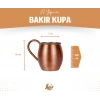 BAKIR KUPA BARDAK TOMBUL MODEL MAT BAKIR RENK