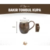 BAKIR KUPA BARDAK TOMBUL MODEL OKSİTLİ RENK