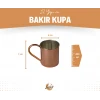 BAKIR KUPA BARDAK DÜZ MODEL BAKIR RENK 400 ML
