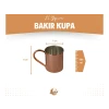 Bakır Kupa Bardak Düz Model Bakır Renk 500 ml
