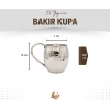 BAKIR KUPA BARDAK TOMBUL ÇEKİÇ DÖVME MODEL GÜMÜŞ RENK (2Lİ)