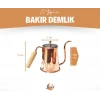 BAKIR DEMLİK MODERN KAHVE DEMLİĞİ MODEL BAKIR RENK